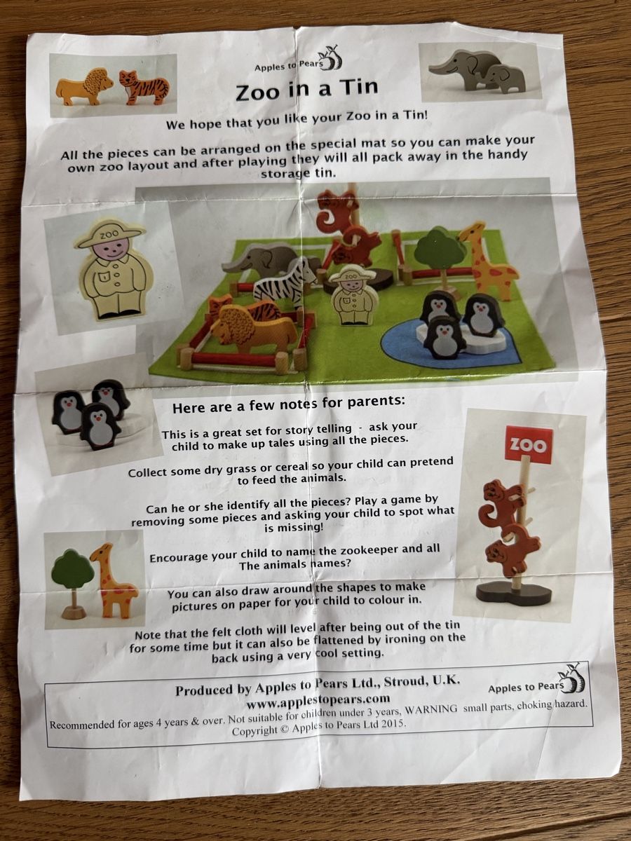 Giochi: Zoo in a tin – Usato da Effretikon venduto da Saendu24 1