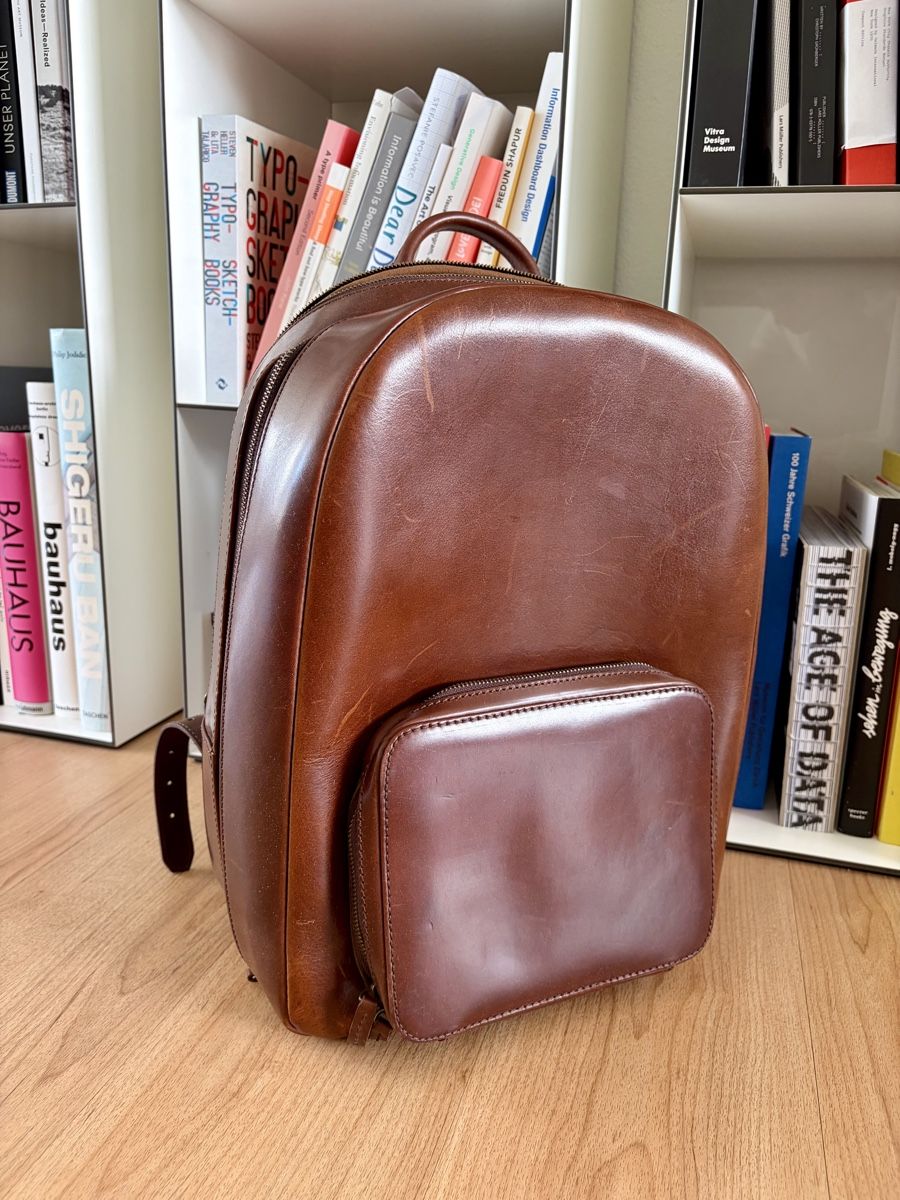 Zaini: Lederrucksack von Satchel & Page – Usato da Baden venduto da Solencel01