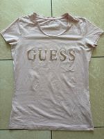 Guess T-Shirt S Rosa Glitzer-Logo, guter zustand