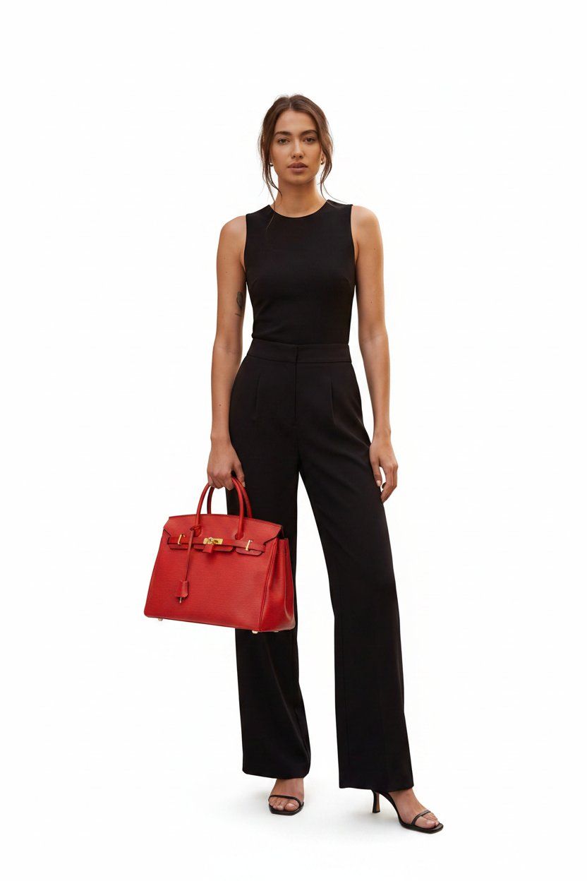 Taschen für Damen: Structured Red Tote Bag im Epi-Stil – Gebraucht aus Winterthur von Dejv