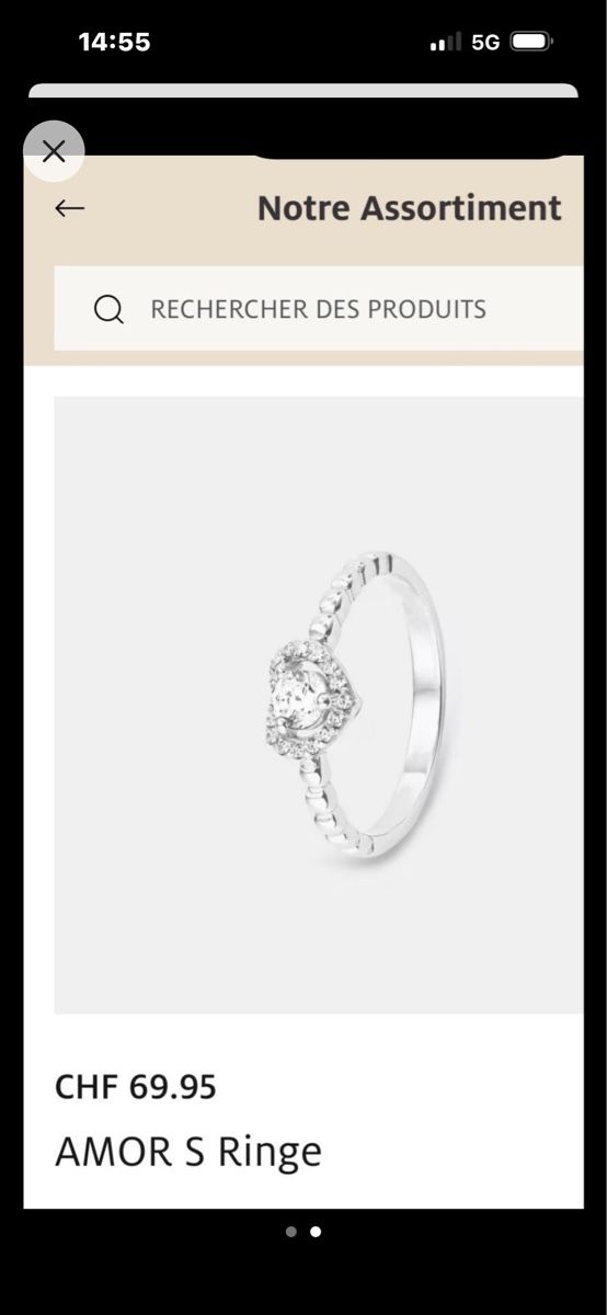Anelli: Amor Ring sterling silver 925 Herz Silberring 56 – Nuovo (secondo la descrizione) da Brügg BE venduto da rah_mqh8 1