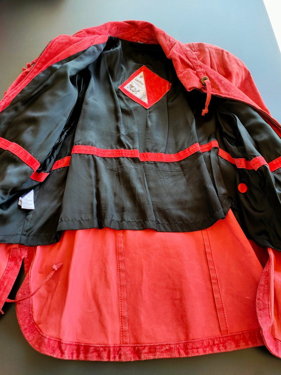 Jacken: Lederjacke lang, sportliche Form, lachsfarben – Neu (gemäss Beschreibung) aus Lalden von aneleh58 3