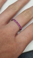Bague pierres roses
