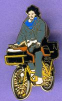PTT   Briefpöstler mit Velo
