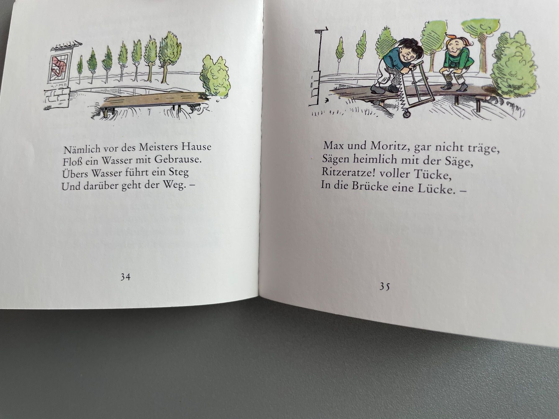 Libri: Mini Buch Max und Moritz, sieben Streiche von Wilhelm Busch – Usato da Füllinsdorf venduto da bienli 4