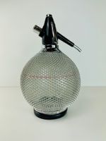 MERKURIA Rundform Sodasiphon mit Drahtgeflecht