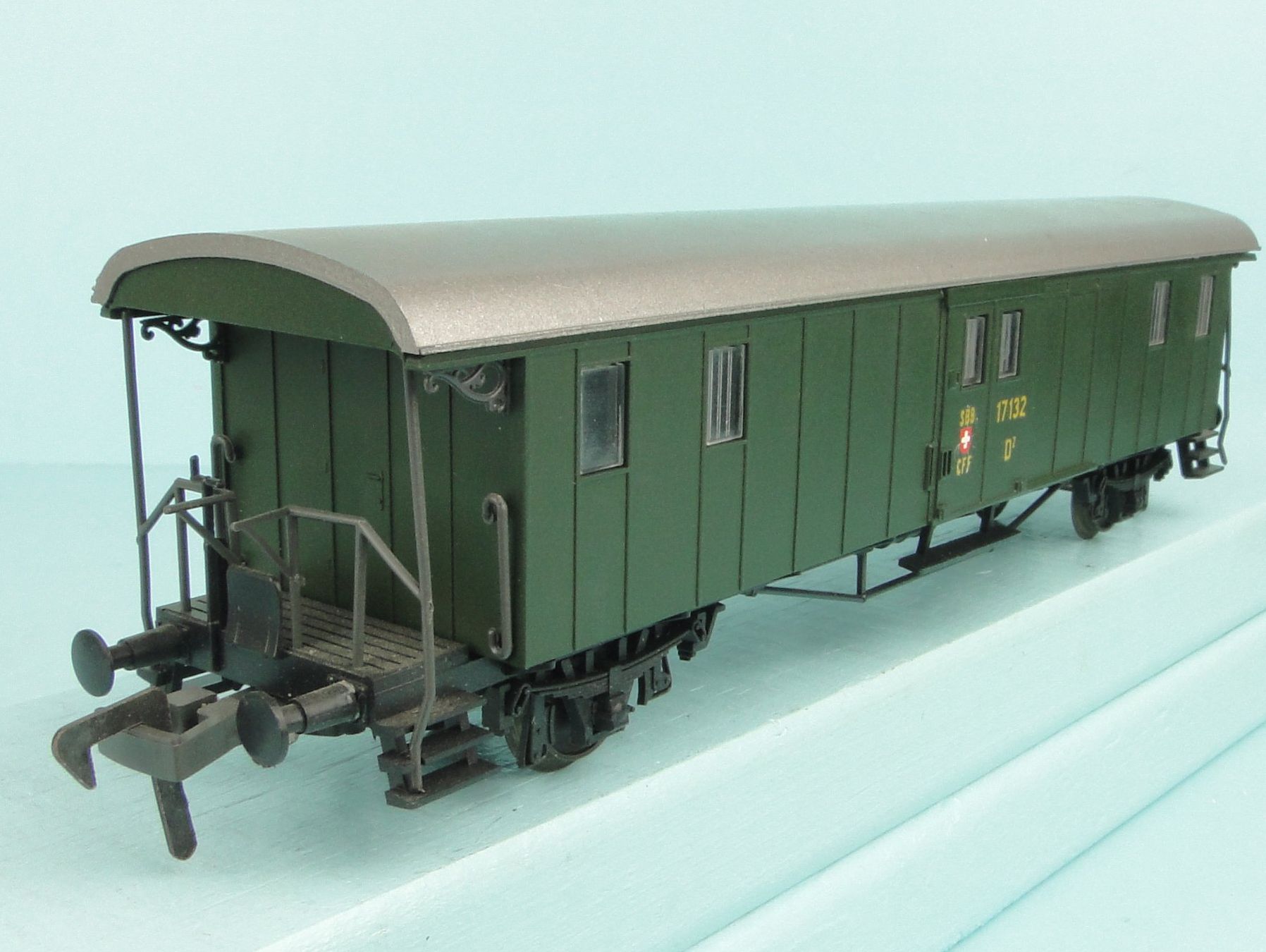 Liliput Modellini di ferrovie: Liliput/Fleischmann 275 50 SBB Plattform Gepäckwagen – Usato da Bülach venduto da cann11