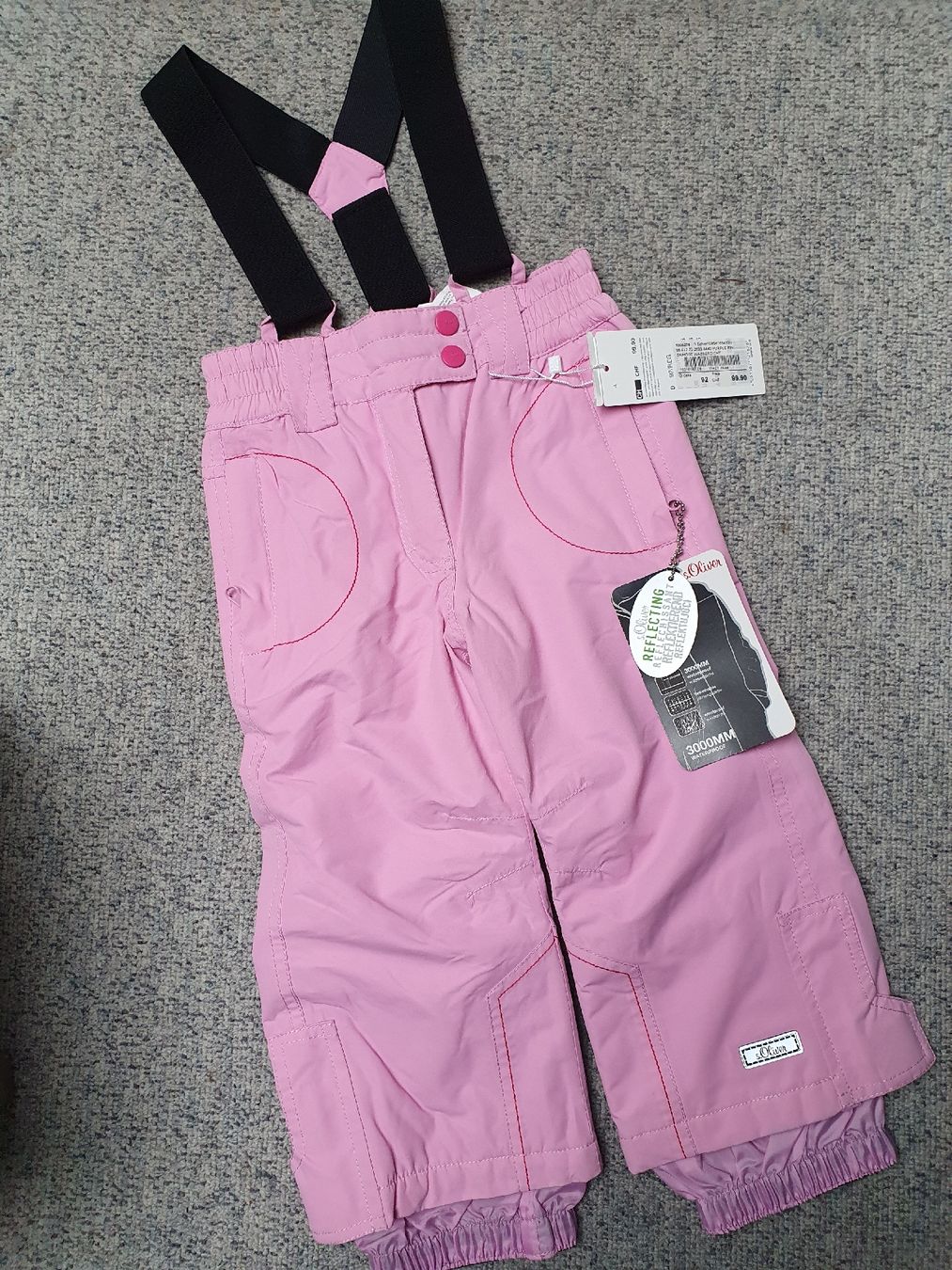 S.Oliver Pantaloni: Skihose S. Oliver, Gr. 92 – Nuovo e nell'imballaggio originale da Erlinsbach SO venduto da Lea030