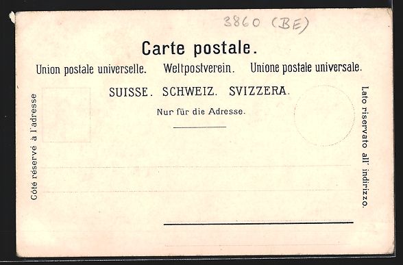 Cartoline postali: Meiringen, Strassenpartie mit Holzhäuse – Usato da Berlin venduto da bartko-reher 1