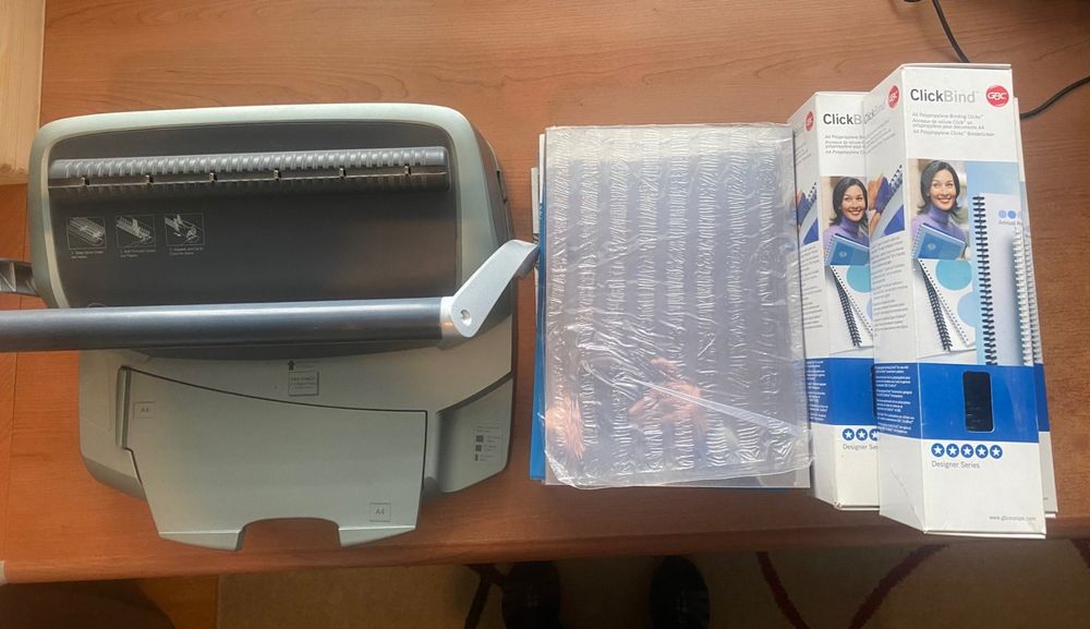 GBC ClickBind® Bindegerät inkl. Binderücken & Folien (Gebraucht) in ...