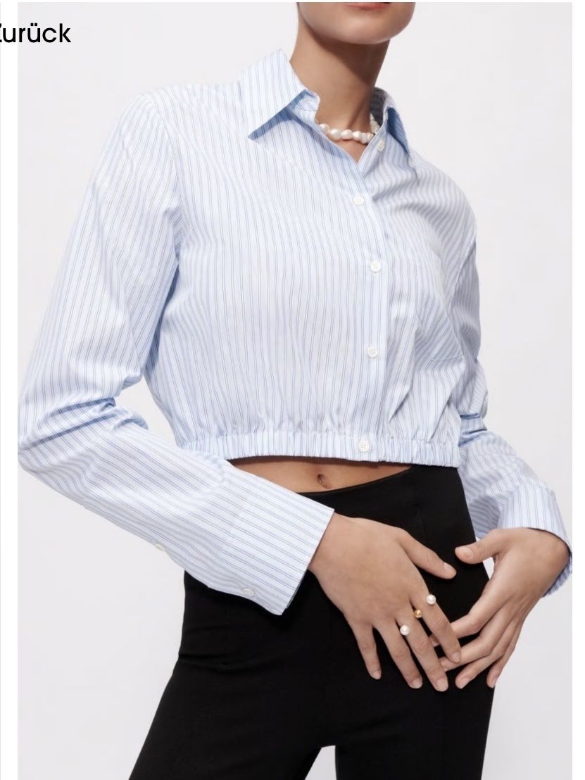 Maje Chemisiers: Maje cropped button-down shirt – Neuf (Voir description) à Lausanne par NoraPlethora
