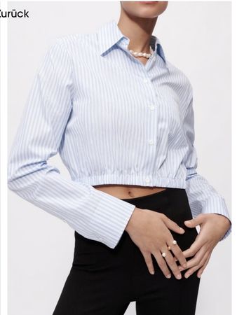 Maje cropped button-down shirt
