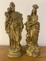 Maria und Josef antike Gibsfiguren