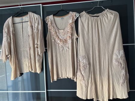 Vintage Kleid/zivil Hochzeitskleid , Grösse M, mit Spitze-