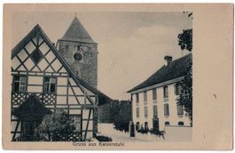 Gruss aus Kaiserstuhl, Kirche, gelaufen 1927