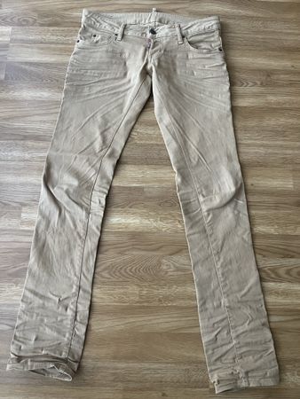 Dsquard2 Jeans Damen beige italo Grösse 44 (38)
