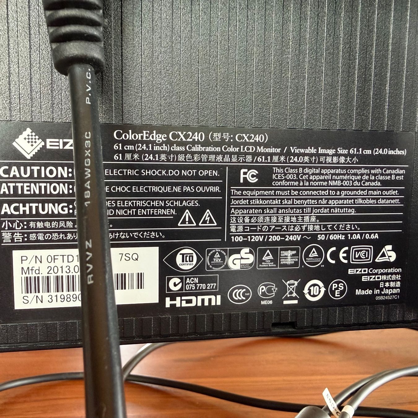 Eizo Monitor: EIZO COLOREDGE CX240 – Usato da Gerlafingen venduto da Alexp4485 3