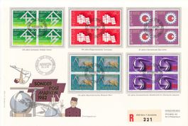 SBK 663 - 667 im 4er-Block FDC Grossbrief