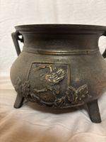Chaudron décoratif vintage en bronze , 1923-1973, rare!