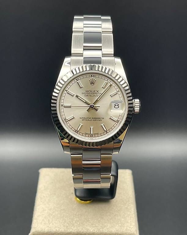 Rolex Orologi: Rolex Datejust 31 Ref. 178274 Oyster Silver index Dial – Usato da Lugano venduto da luganotopwatches