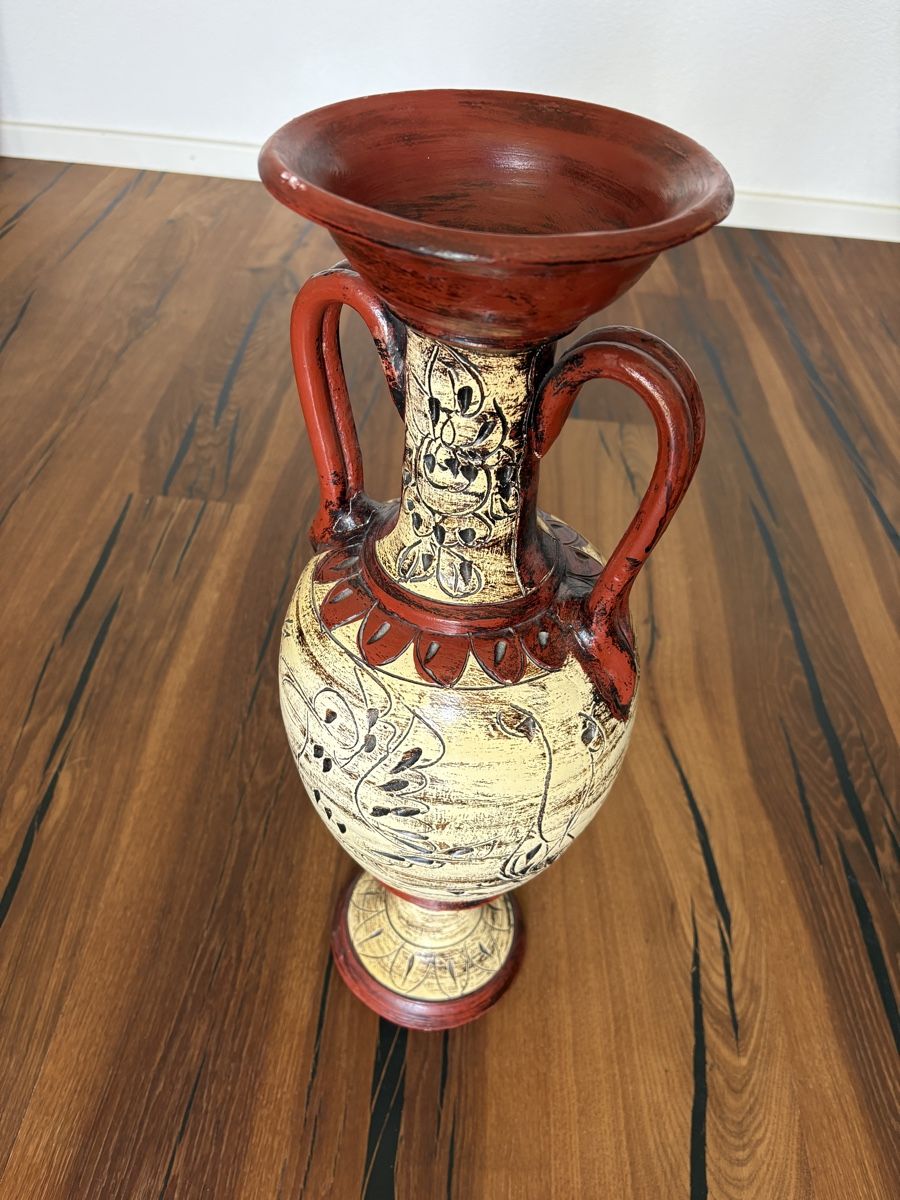 Tutte le decorazioni: Amphore, Dekovase beige-rot – Usato da Oetwil am See venduto da Luja37
