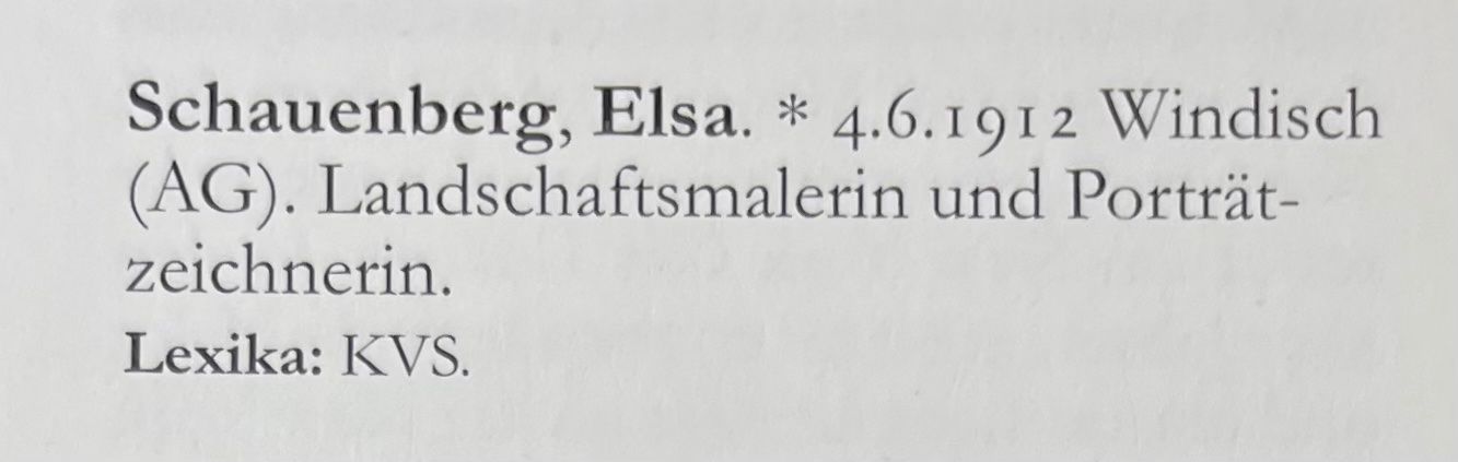 Dipinti: Schauenberg Elsa (1912-2004) – Usato da Grosshöchstetten venduto da Perle1951 4