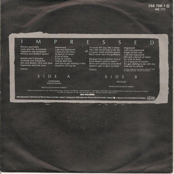 Vinyles: Sexton Charlie: Impressed 7" – D'occasion à Steinhausen par Vilivinili 1