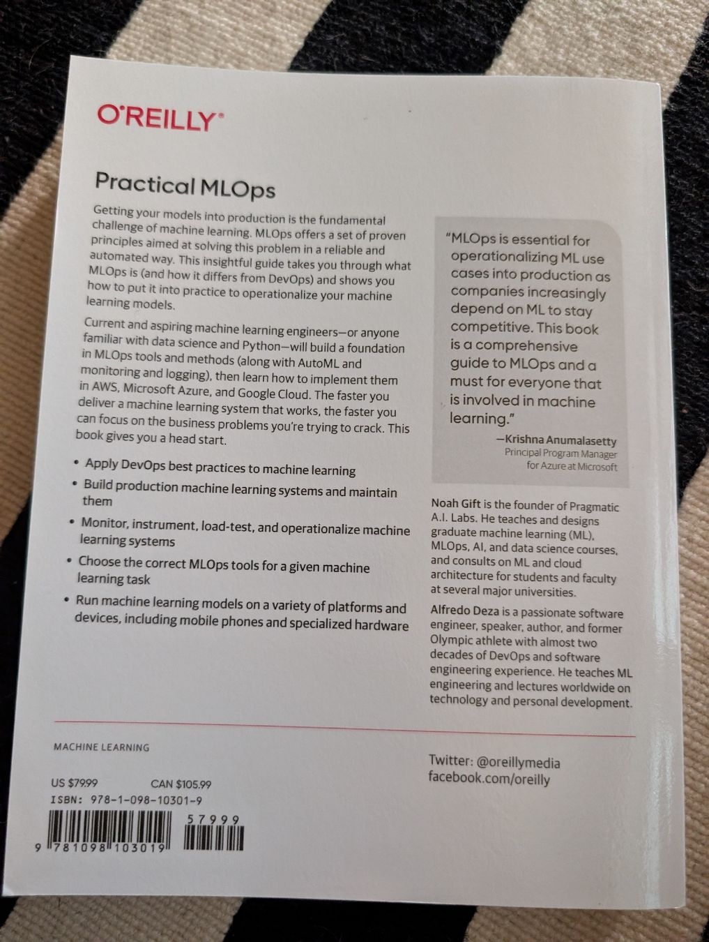 Livres: Practical MLOps – D'occasion à Oberwil-Lieli par stefim 1
