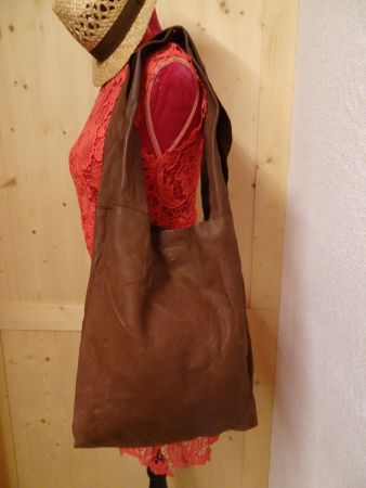 Echt Leder Umgängetasche braun Casmani - Mo24.1
