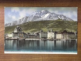 Luzern, Bahnhof und Pilatus