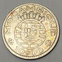 10 Escudos - Mozambique  / Portugal - 1952 (Silber .720)
