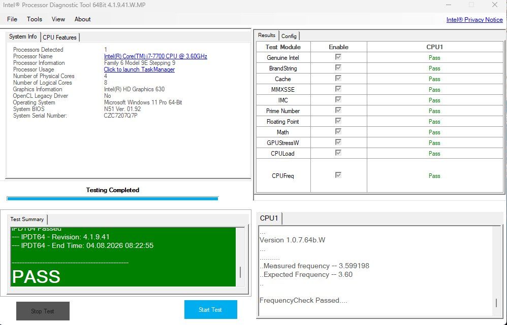 Intel Componenti elettronici: Intel Core i7-7700 Prozessor 3.60 - 4.20GHz gebraucht – Usato da Goldach venduto da PhoenixSG 1