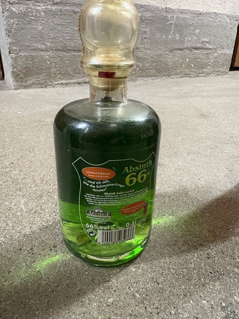 Spirituosen: Absinth 66 0,5l – Neu und originalverpackt aus Zürich von kuszi 1