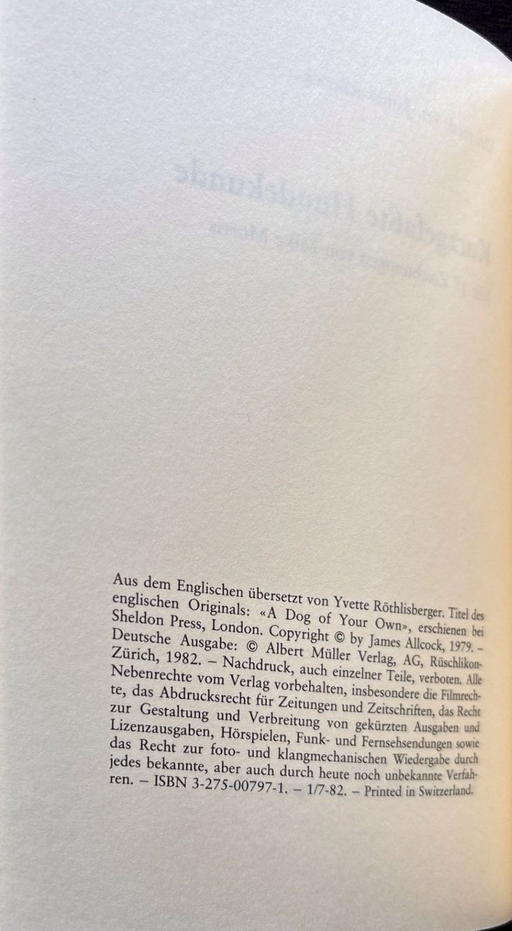 Libri: Kurzgefasste Hundekunde – Usato da Sarnen venduto da Livres 2