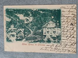 Alte PK / Vitznau - Hotel Kreuz Gelaufen 1899
