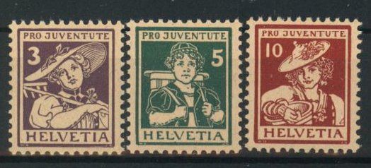 Tutti i francobolli: 1916, Pro Juventute ** (1) – Usato da Willisau venduto da Vollstempel