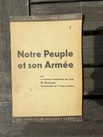 Brochure "Notre Peuple et son Armee" par H. Guisan