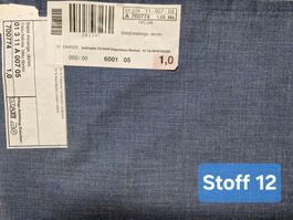 Stoff Batist melange denim