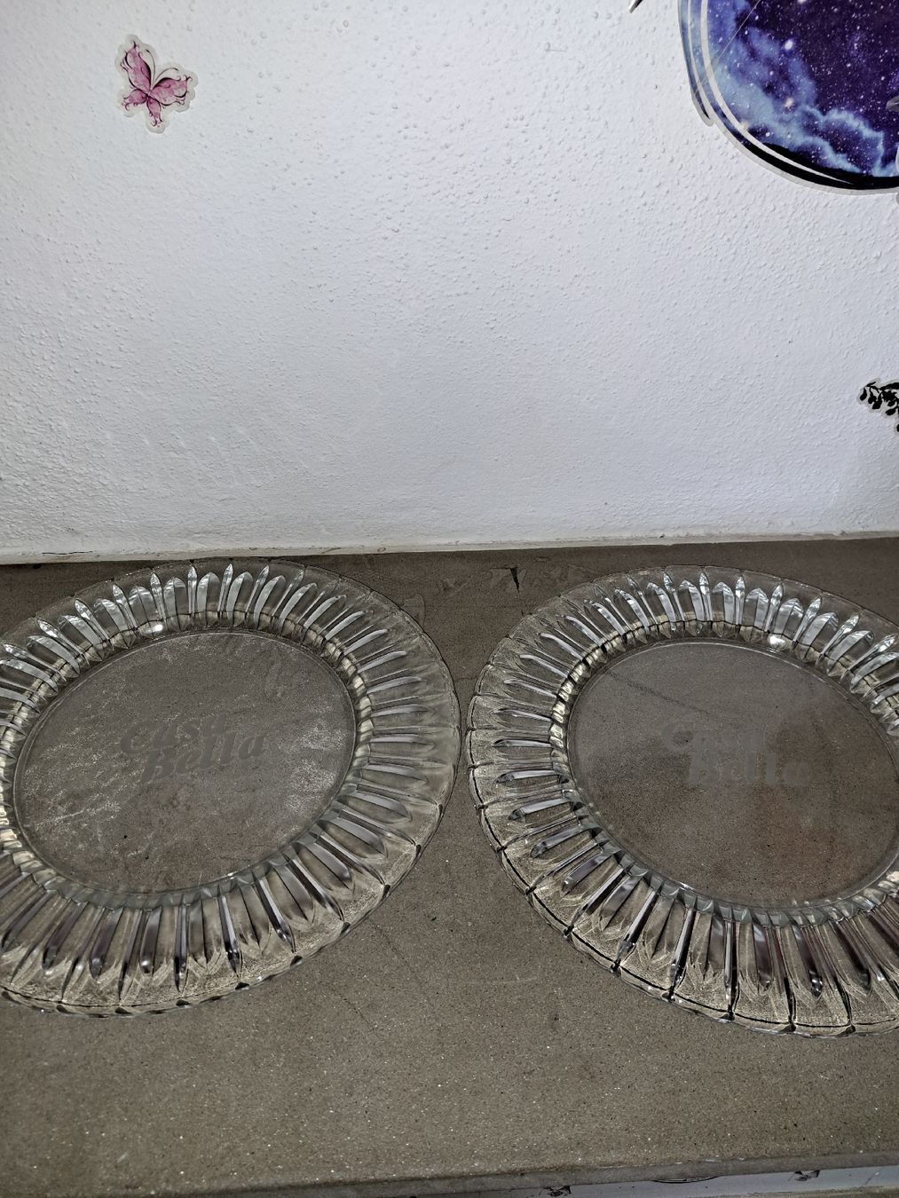 Servierplatten: Casa Bella Glas Teller Set, 2 Stk,  – Neu (gemäss Beschreibung) aus Kölliken von Upcycling-by-Mc-TAM