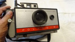 POLAROID LAND ANTIK KAMERA AUTOMATIC 220.TRAGEGURT.LÄÜFT