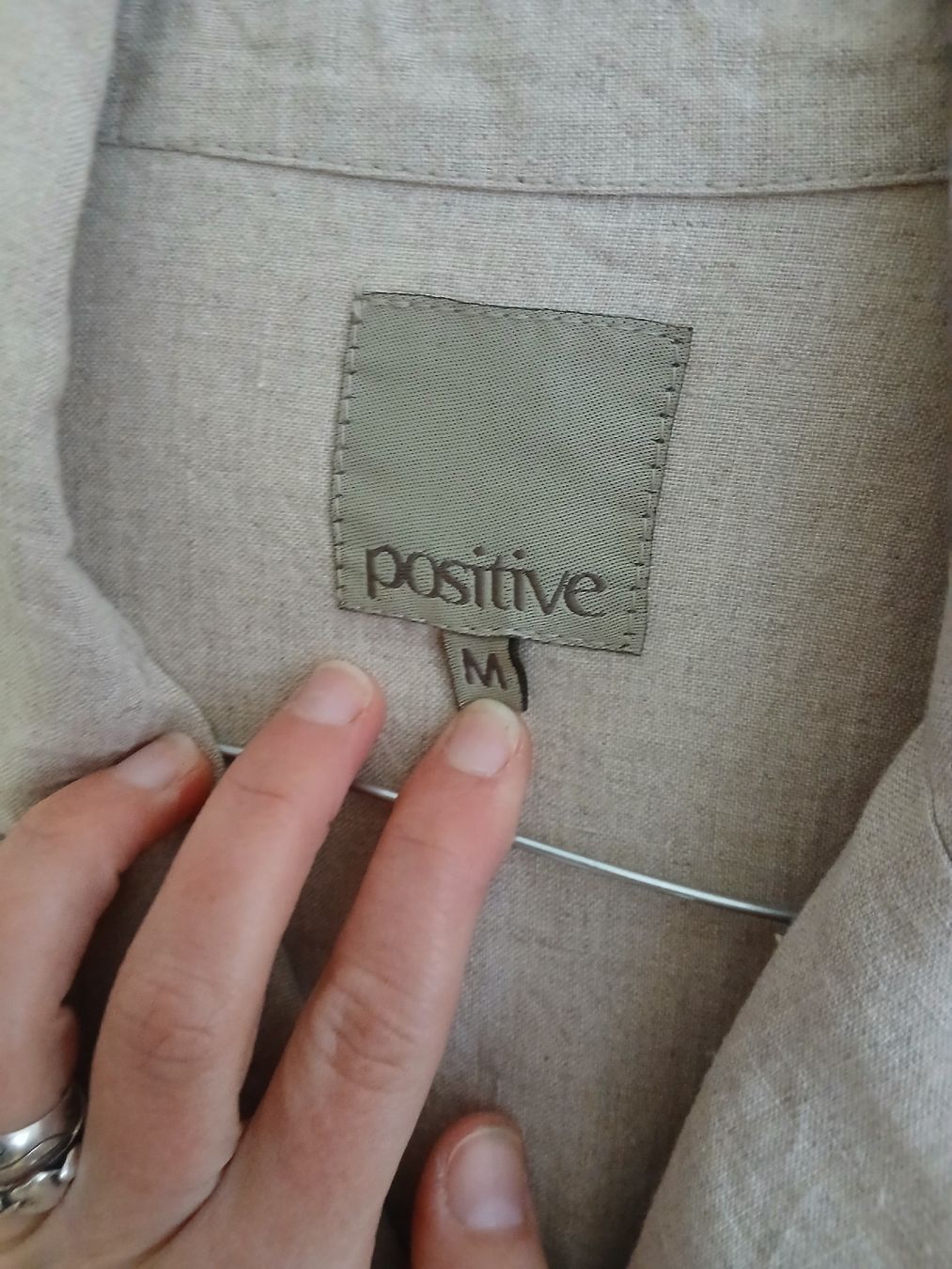 Camicette: Linen Shirt Blouse POSITIVE Size M – Nuovo (secondo la descrizione) da Wil SG venduto da tre_g2l7 1