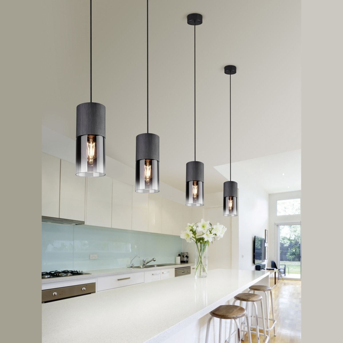 Kronleuchter & Deckenlampen: Pendelleuchte, Rund, Glasschirm, IP20 – Neu (gemäss Beschreibung) aus Kreuzlingen von Smart-Light 1