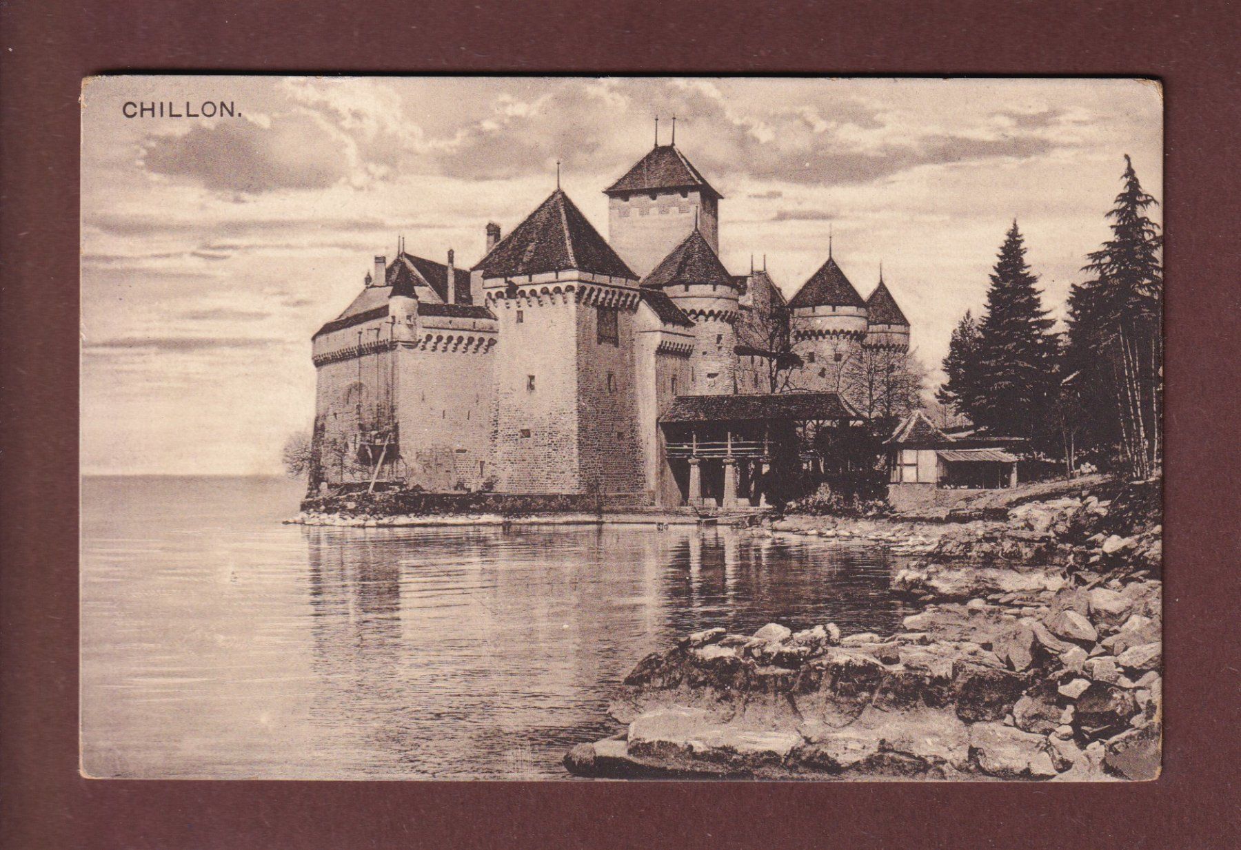 Cartoline postali: CHILLON - Château – Usato da Pully venduto da nicecards-shop