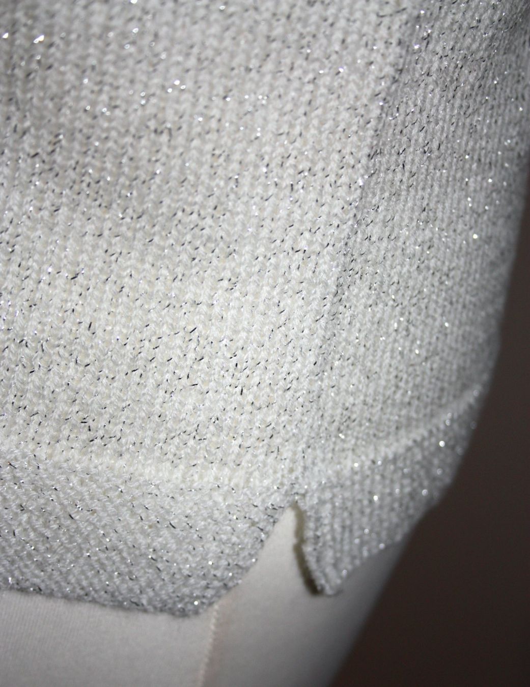 Maglioni & Felpe: Pullover Kurzarm weiss - silber Handmade Gr. XL  NEU – Nuovo (secondo la descrizione) da Flüelen venduto da Diversicum-Curvy 6