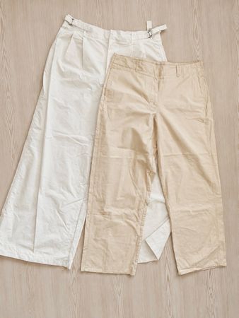 Hosen weiss und beige Grösse 44 