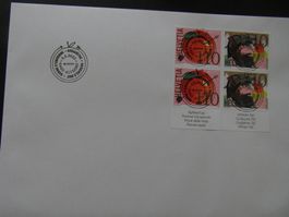 4er Block EUROPA 2022 Mythen + Sagen AT 5.5.22 Vollstempel