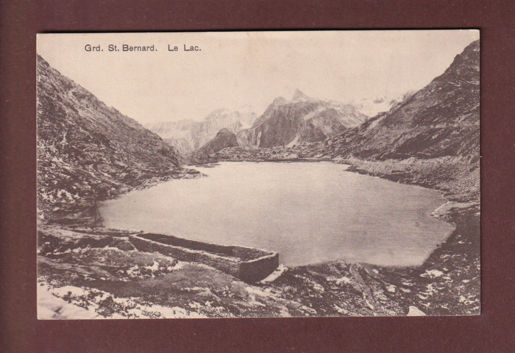 Ansichtskarten: GRAND-SAINT-BERNARD - Le Lac – Gebraucht aus Pully von nicecards-shop