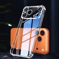 iphone 17 Pro Max Transparent mit Eckenschutz Hülle Case