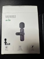 2x Wireless Lavalier Mikrofon 2.4G inkl. Zubehör