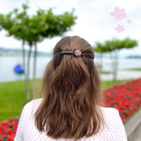 Pink Cornflower :: Hairclip Haarspange